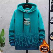 Trendy Korean Style Fleece-Lined Hoodie Hat for Boys and Teens 2XL