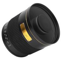 500mm F6.3 teleobjektyvas, rankinis, veidrodinis objektyvas su adapteriu, skirtas NEXMount kamerai(Juoda )