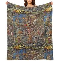 The Fairy Feller's Master Stroke - Richard Dadd victorian classic painting Throw Blanket Plaid on the sofa Softest Blankets 30x40in