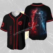 Naujas Star Wars Darth Vader tematikos beisbolo marškinėlis kasdieniam dėvėjimui, gerbėjų susibūrimams ir teminiams renginiams 3D spausdintas, greitai džiūstantis S