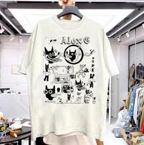 Alex G marškinėliai, Alex G balti trumpomis rankovėmis medvilniniai unisex S-5XL BT1990 Unisex marškinėliai M gray