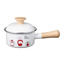Emile Miffy emalinis puodas ir šarminio kvapo indukcinė plokštė a Sandarus dangtelis patogiam GoodPlus+ (14 cm) [Atsparus rūgštims, Atsparus, Suderinamas,