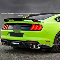 Ford Mustang GT500 Sport Anglies Pluošto Rašto Galinis Spoileris (2015–2021 m) - Montavimas be gręžimo Unpainted