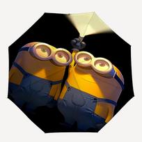 1 vnt. Minionai Naktinis Automatinis Skėtis 8 Lanko Nešiojamas Sulankstomas Juodo Geležies Rėmas Lauko, Paplūdimio, Kelionių, Paplūdimio Skėtis 175 brown