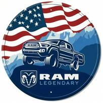 RAM Truck skardinis metalinis ženklas, garažo dekoras, aliuminio sienos menas TYA24751-20X20CM įvairiaspalvis