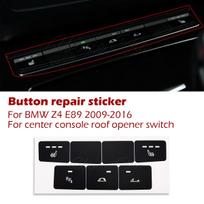 BMW Z4 E89 jungiklių bloko lipdukai remontui, Z4 interjero tiuningo aksesuarai, centrinės konsolės apdailos dangtelis nusidėvėjusiam stogo atidarytuvui Center console