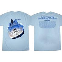 Dire Straits Brothers In Arms Live 85 Tour ŠVIESIAI MĖLYNI Marškinėliai Unisex Marškinėliai S