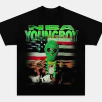 Vintažinis YoungBoy albumas Dovana Juoda Juokinga Visų Dydžių 20D1523 Unisex Marškinėliai XXL