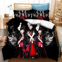 Babymetal Roko Grupės Patalynės Komplektas Spausdintas Lovos Komplektas Su Pagalvės Užvalkalu Antklodės Užvalkalas Minkštas Karalienės Karaliaus Dydžio Lovos Patalynė Namams EU Single(135*200cm)3pcs
