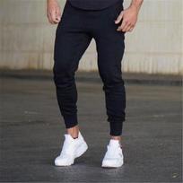 Slim Fit Vyriškos Bėgimo & Treniruočių Sportinės Kelnės XL juoda