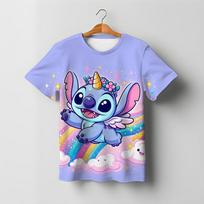 2026 m. vasara Disney Stitch Vaikams 3D spausdinti marškinėliai T-shirt Vaikams Animacinis stilius Viršutiniai drabužiai Trumpomis rankovėmis Marškinėliai Vaikams T-shirt 130