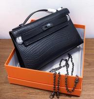 Pirmas sluoksnis matinės krokodilo rašto karvės odos rankinė, pirmos kartos tikros odos moteriška rankinė, per petį nešiojama krepšio tipo rankinė 22*7*13cm