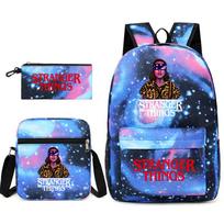 StrangerThings Printed backpack+pencil case+shoulder bag KTB 45*32*13cm