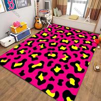 3D Spausdintas Spalvotas Leopardų Tematikos Kilimas Svetainės Miegamojo Sofos Biuro Didelio Ploto Kilimėlis Namų Dekoro Kilimas Puiki Dovana Draugams 40x60cm (16x24in)