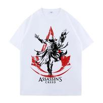 Assassins Creed Phantom Odyssey Marškinėliai Vyrams ir Moterims Vasarai ir Rudeniui Grynos Medvilnės Laisvi Apvalia Kaklo Trumpomis Rankovėmis Marškinėliai S