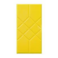 Tatami 3D Wall Stickers Anti-collision Rectangular Wallpaper Waterproof Self-adhesive Headboard Bed Soft Bag geltona