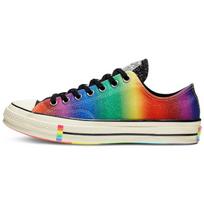 Converse Chuck Taylor All Star 1970-ųjų Pride žemi drobės batai Unisex Raudoni, Geltoni ir Mėlyni 35