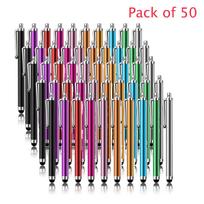 Pack of 50 Stylus Pen for Touchscreen, Universal Touch Screen Capacitive Metal Stylus Pen for Smartphone Tablet Mobile Phone