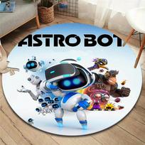 ASTRO BOT Apvalus kilimas, Kilimas svetainei, miegamajam, sofai, žaidimų kambariui, neslystantis grindų kilimėlis 80cmx80cm