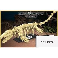 Dinozaurų skeletų fosilijos statybiniai kaladėlės Jurassic Park pasaulis Tyrannosaurus Rex modelis kaladėlės žaislai vaikams berniukų dovanos NO BOX