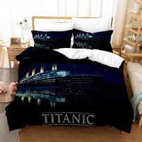 Titanic Bedding Set Single Double Size For Boys Girls Gift Comforter Home Textile Lover Jack And Rose Romantic Duvet Cover EU Single(135*200cm)3pcs