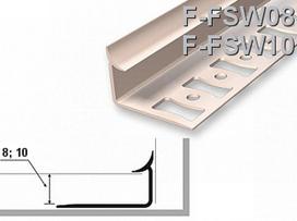Profilis Užbaigimo PVC Vidinis 8mm 2.5m Smėlio Spalvos