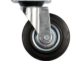 Ratukas vežimėliui Vorel Pasukamas 125mm, 100kg, Juodas