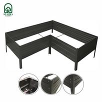 Modulinė pakelta lysvė KLASIKA GARDEN L-forma - Dažyta (RAL7016)