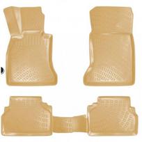 Guminiai kilimeliai beige 3D RIZLINE BMW 5 F10/F11 (2010-2013)