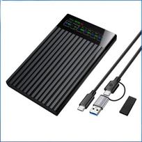 Išorinis kietasis diskas Išorinis kietojo disko dėklas su USB-C laidu, SL-U25T-P