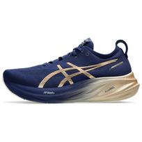 ASICS Gel-Nimbus 26 Platinum Blue Expanse Champagne Casual Running Shoes - Black 1011B946-400 44