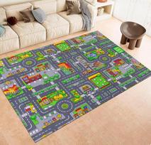 City Carpet Nostalgijos kilimas 90-ųjų City Carpet Žaislinio automobilio kilimas Vaikų žaidimų kilimėlis automobiliukams Nostalgijos dovana Vaikų automobilio kilimas City Carpet dizainas 50x80cm