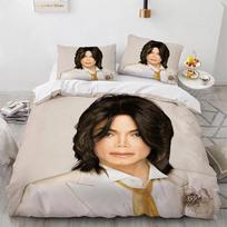 Michael Jackson Patalynės Komplektas Antklodės Užvalkalų Komplektas Lengvas Minkštas Antklodės Užvalkalas Dekoratyvinė Patalynė Paaugliams Berniukams Merginai Dovana Didelis 70x133cm 3pcs