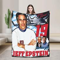 Juokingas Jeffrey Epstein pledas Kokybiškas Šiltas Minkštas Lovos Pledas Žiemos Kelionėms Biuro Sofa Kėdė Spausdinamas Patalynė 30x40in