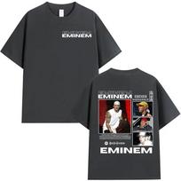 Vasarinis Raperis Eminem Marshall Byuce Mathers Albumo Grafinis Marškinėlis Vyriškas Hip Hop Vintage 100% Grynos Medvilnės Spausdintas T-shirt S