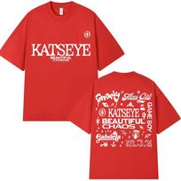 Korean Katseye Beautiful Chaos Tour T Shirt Kpop Vintage Harajuku Fashion Y2K Men Women T-shirts Cotton Loose T Shirt Fans Gifts S