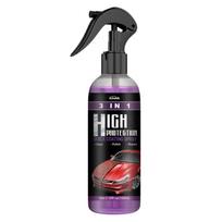3 In 1 Car Nano Ceramic Coating Quick Film Spray Anti-scratch Hydrophobic Paint Protection Wax Brightening Car Detailing Polish