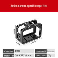 AKASO Brave8 Metal Action Camera Protective Aluminum Cage - Drop-proof Case for Street Photography