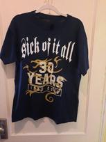 Vintage Sick Of It All 30th Anniversary T Shirt Short Sleeve BO320 Unisex T-Shirt L