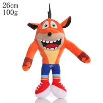26cm Naujiena Anime Crash Bandicoot Pliušiniai Žaislai Animacinis Gyvūnas Aku Aku Crash Minkštos Kimštos Pliušinės Lėlės Vaikams Kalėdinės Dovanos 26cm