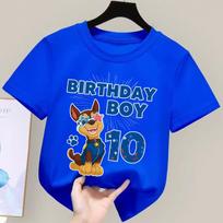 Paw Patrol Čeiso marškinėliai vaikams Gimtadienio figūrėlės Tee Viršus Nauji Berniuko Mergaitės Drabužiai Animacinis Trumpomis Rankovėmis Vaikų Laisvi Drabužiai Dovana 110
