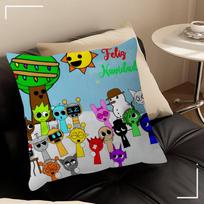 Game S-Sprunki fun   Pillow Gift Home Office Decoration Pillow Bedroom Sofa Car Cushion CoverPillow Case 30cmx30cm