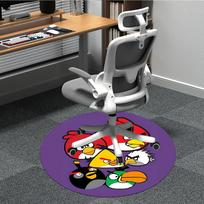 1pc Angry Birds Office Round Area Rug, Bedroom Living Room Home Decor, Room Deco,  Offic a1016155 80cm by 80cm