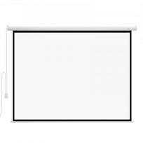 Projektoriaus ekranas, motorizuotas elektrinis, 2600x80x1930 mm, balta, PVC