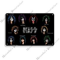 KISS Grupės Senovinis Rustic Metalinis Skardinis Ženklas Barui Namų Dekoras