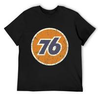 76 Oil Union Vintage T-Shirt sweat vintage anime shirt summer clothes men t shirts S juoda