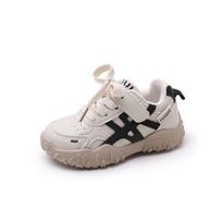 2026 Kids' Versatile Soft Sole Sports Shoes: Trendy Spring/Autumn Casual Footwear for Boys, Girls, and Dad Size 23 - 14cm juoda