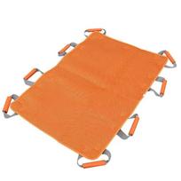 Paralytic Patients Elderly Transport Transfer Belt Simple Folding Stretcher Elderly Going Up Down Stairs Chair Backstraps Orange 100x70cm