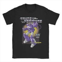 Transformers Decepticons Soundwave marškinėliai vyrams Robotų Vintažiniai medvilniniai marškinėliai Apvalia apykakle Trumpomis rankovėmis Marškinėliai Dovana Drabužiai 2XL
