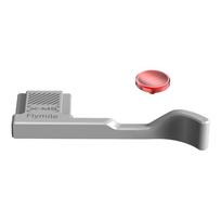 1/2Pcs For Fujifilm X-M5 Aluminum Alloy Thumb Grip with Shutter Release Button Built-in Silicone Pads Hot Shoe Cover Thumb Rest